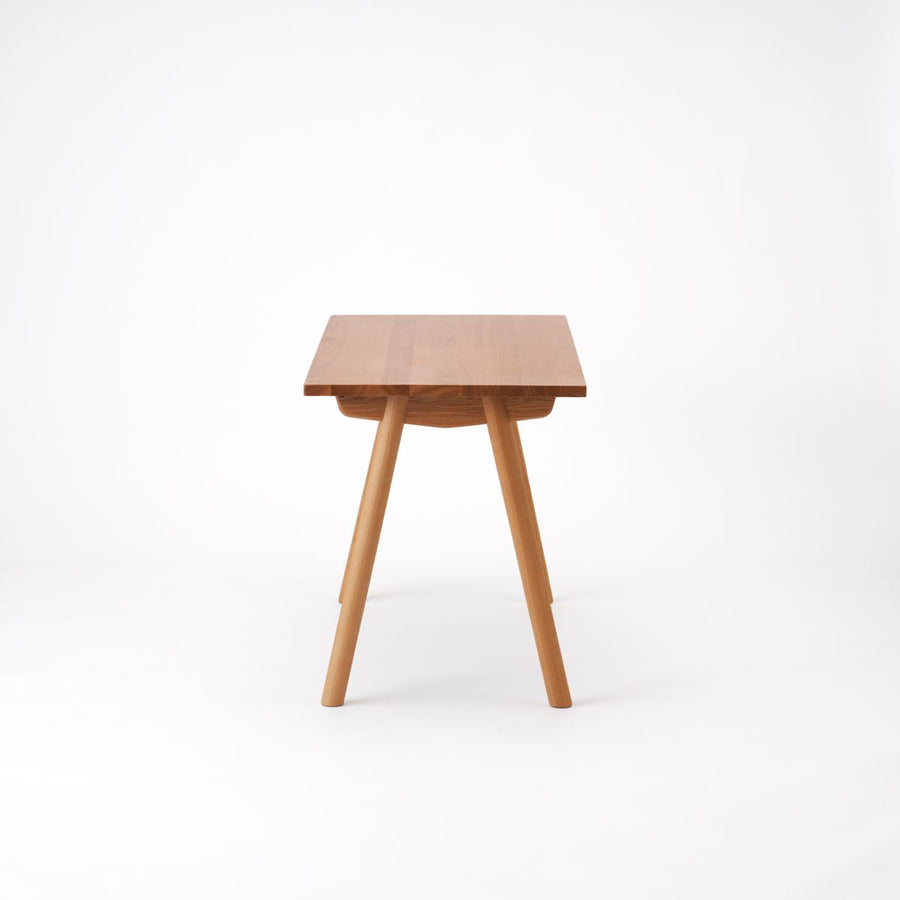 KUUM Table W1200×D600 アッシュ無垢材ナチュラル 木脚 V