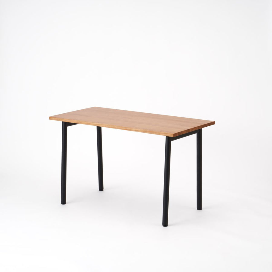 KUUM Table W1200×D600 アッシュ無垢材ナチュラル 鉄脚 U