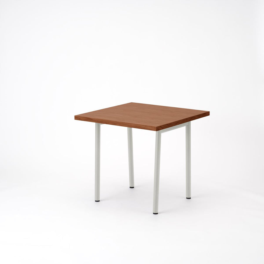 KUUM Table W800×D800 オーク突板ブラウン 鉄脚 U