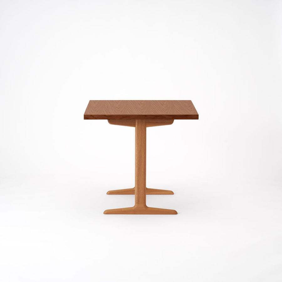 KUUM Table W800×D800 オーク突板ブラウン 木脚 T