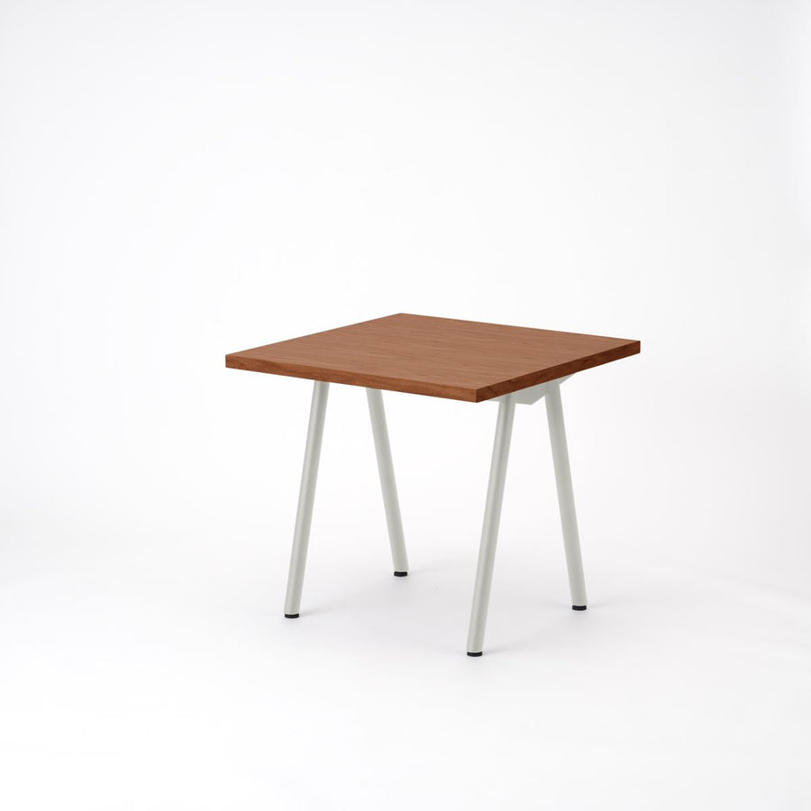 KUUM Table W800×D800 オーク突板ブラウン 鉄脚 V