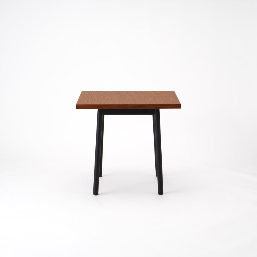 KUUM Table W800×D800 オーク突板ブラウン 鉄脚 U