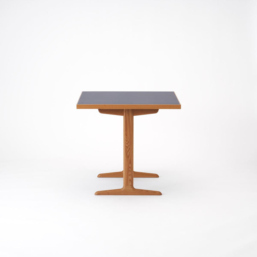 KUUM Table W800×D800 メラミンネイビー 木脚 T