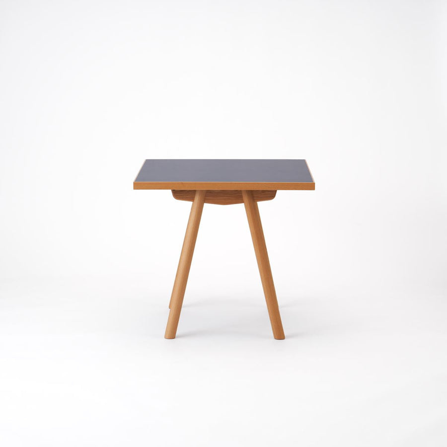 KUUM Table W800×D800 メラミンネイビー 木脚 V