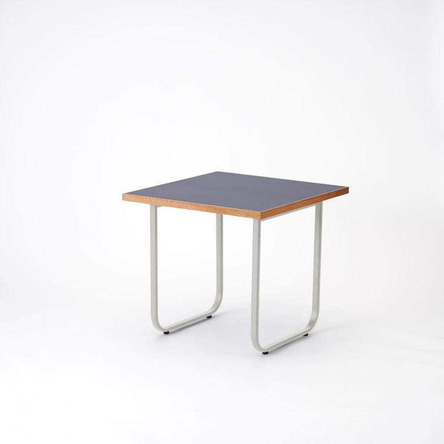 KUUM Table W800×D800 メラミンネイビー 鉄脚オーバル