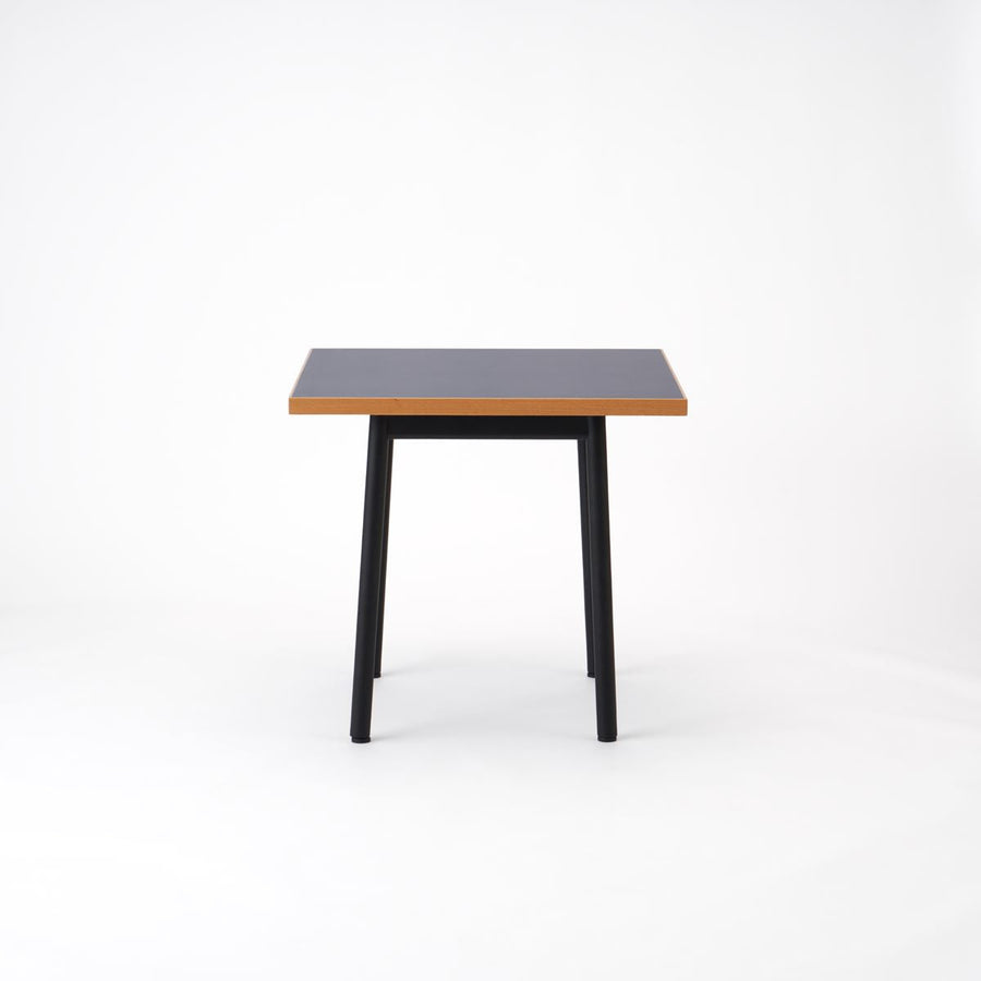 KUUM Table W800×D800 メラミンネイビー 鉄脚 U