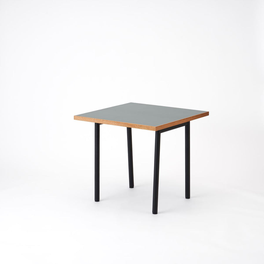 KUUM Table W800×D800 メラミングレー 鉄脚 U