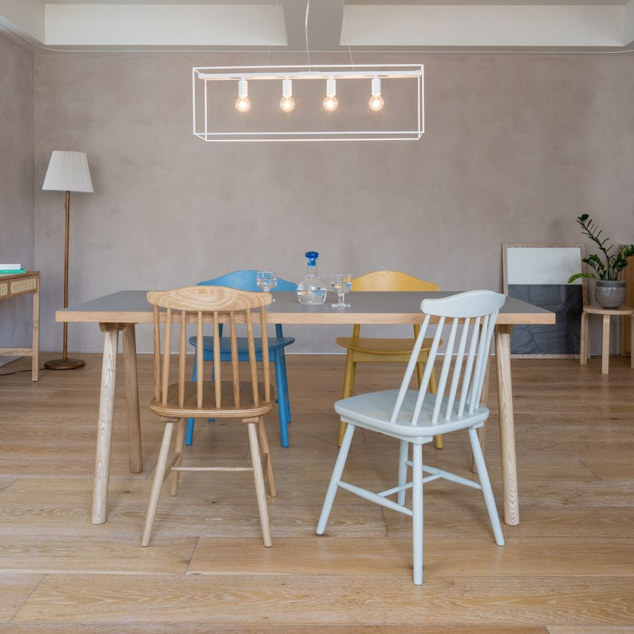 KUUM Table W800×D800 メラミングレー 木脚 V
