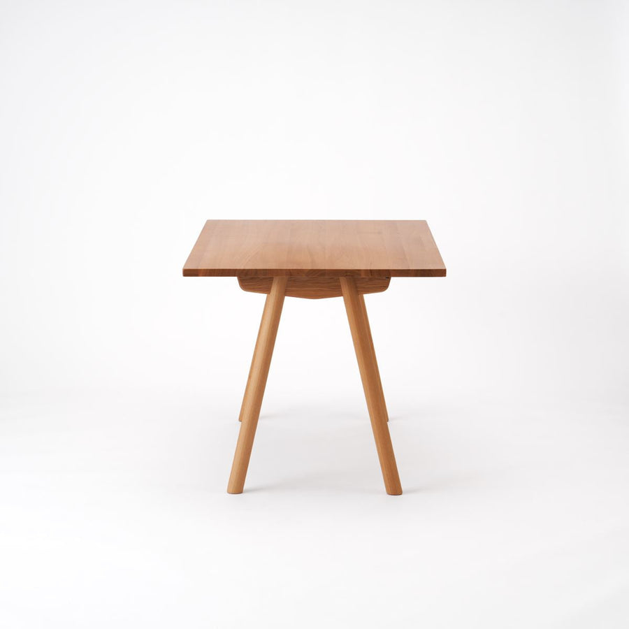 KUUM Table W1200×D800 アッシュ無垢材ナチュラル 木脚 V