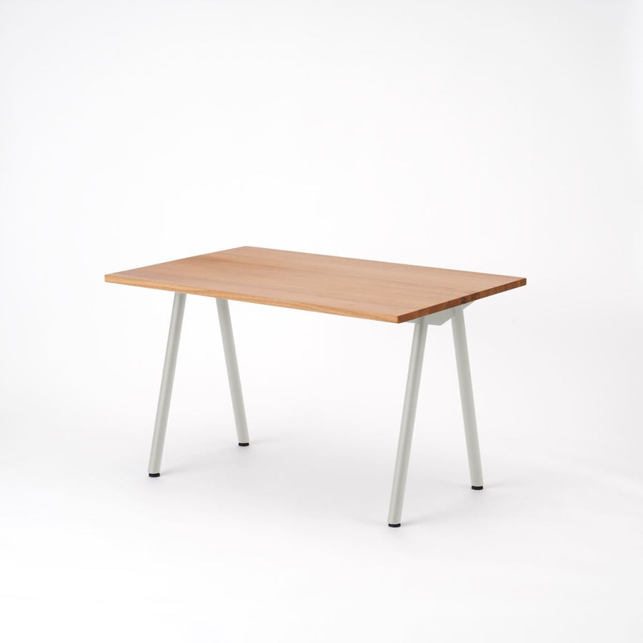 KUUM Table W1200×D800 アッシュ無垢材ナチュラル 鉄脚 V