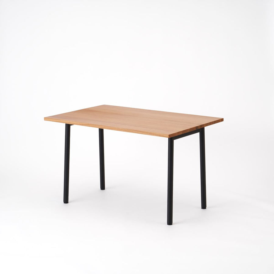 KUUM Table W1200×D800 アッシュ無垢材ナチュラル 鉄脚 U