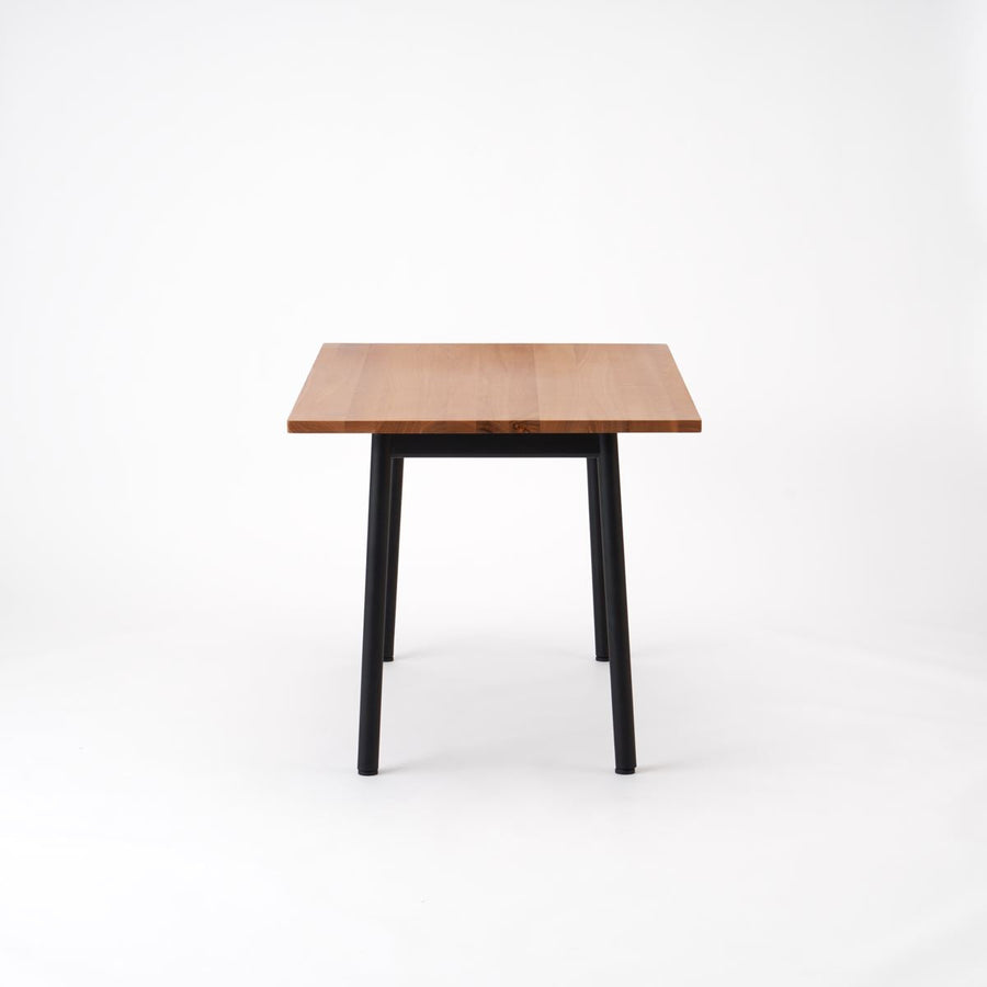 KUUM Table W1200×D800 アッシュ無垢材ナチュラル 鉄脚 U