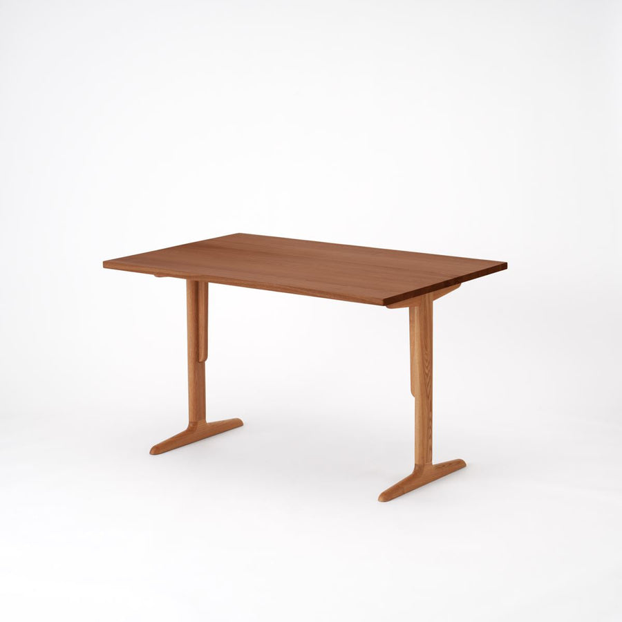 KUUM Table W1200×D800 アッシュ無垢材ブラウン 木脚 T