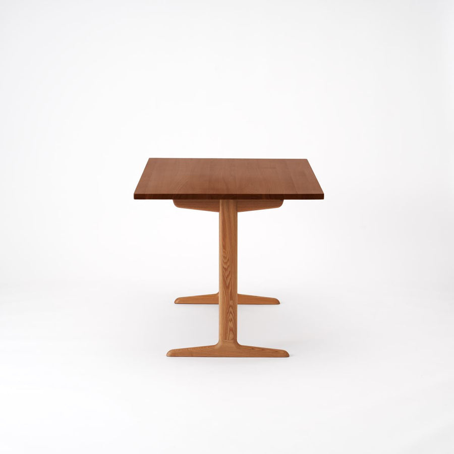 KUUM Table W1200×D800 アッシュ無垢材ブラウン 木脚 T