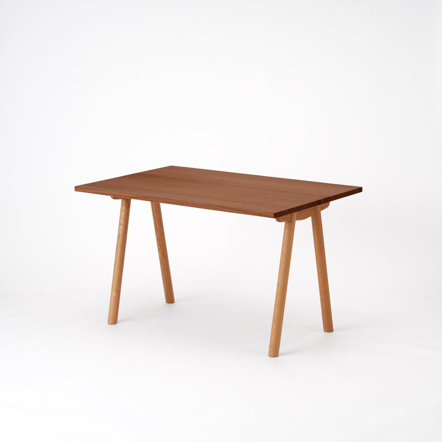 KUUM Table W1200×D800 アッシュ無垢材ブラウン 木脚 V