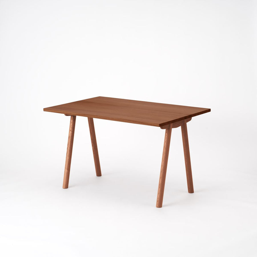 KUUM Table W1200×D800 アッシュ無垢材ブラウン 木脚 V