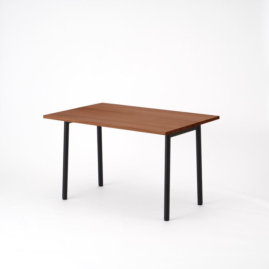 KUUM Table W1200×D800 アッシュ無垢材ブラウン 鉄脚 U