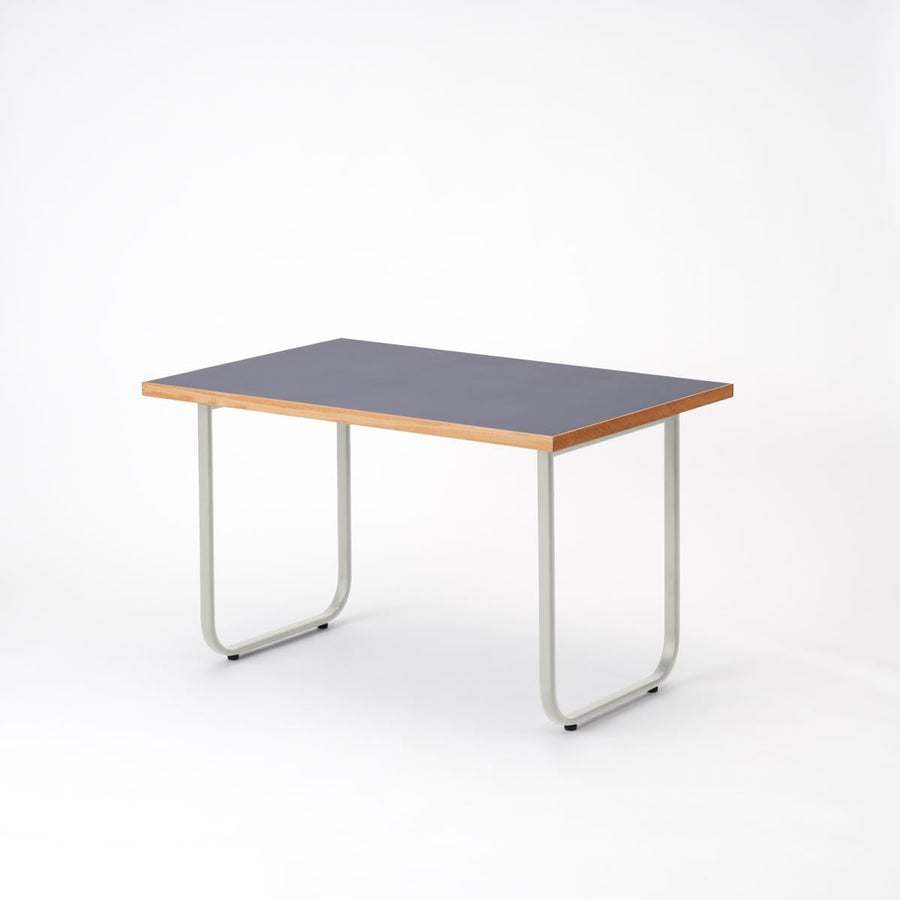 KUUM Table W1200×D800 メラミンネイビー 鉄脚オーバル
