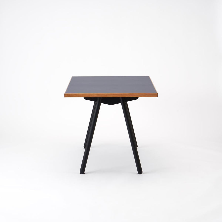 KUUM Table W1200×D800 メラミンネイビー 鉄脚 V