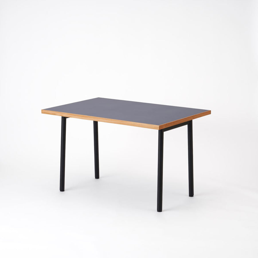 KUUM Table W1200×D800 メラミンネイビー 鉄脚 U