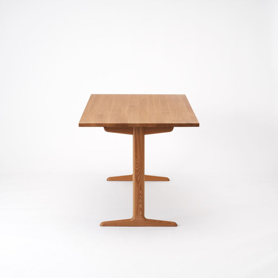 KUUM Table W1600×D800 アッシュ無垢材ナチュラル 木脚 T