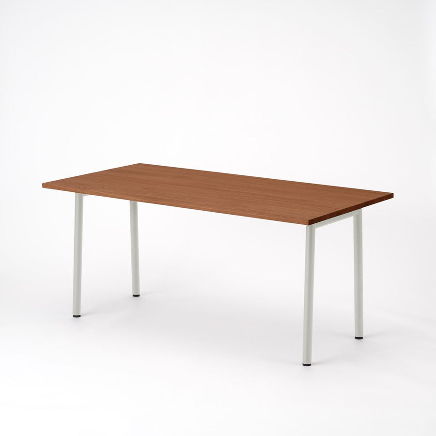 KUUM Table W1600×D800 アッシュ無垢材ブラウン 鉄脚 U