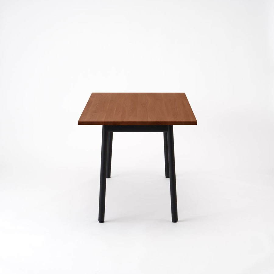 KUUM Table W1600×D800 アッシュ無垢材ブラウン 鉄脚 U