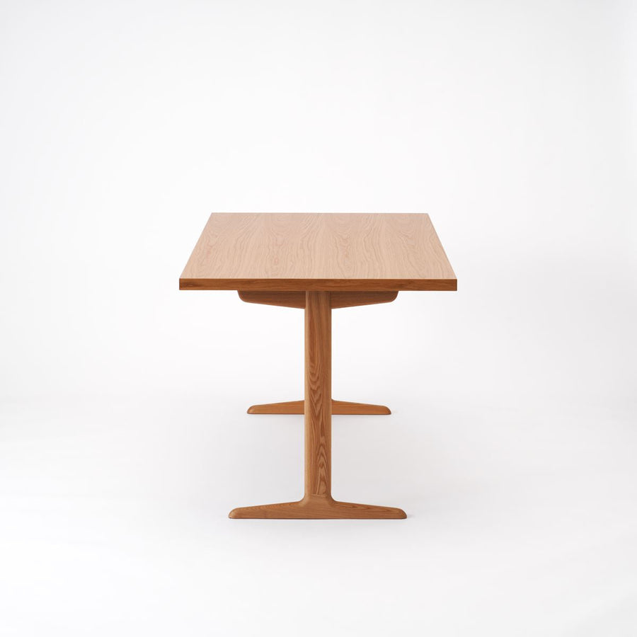 KUUM Table W1600×D800 オーク突板ナチュラル 木脚 T