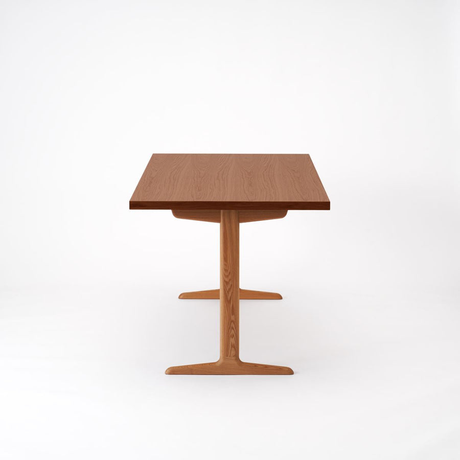 KUUM Table W1600×D800 オーク突板ブラウン 木脚 T