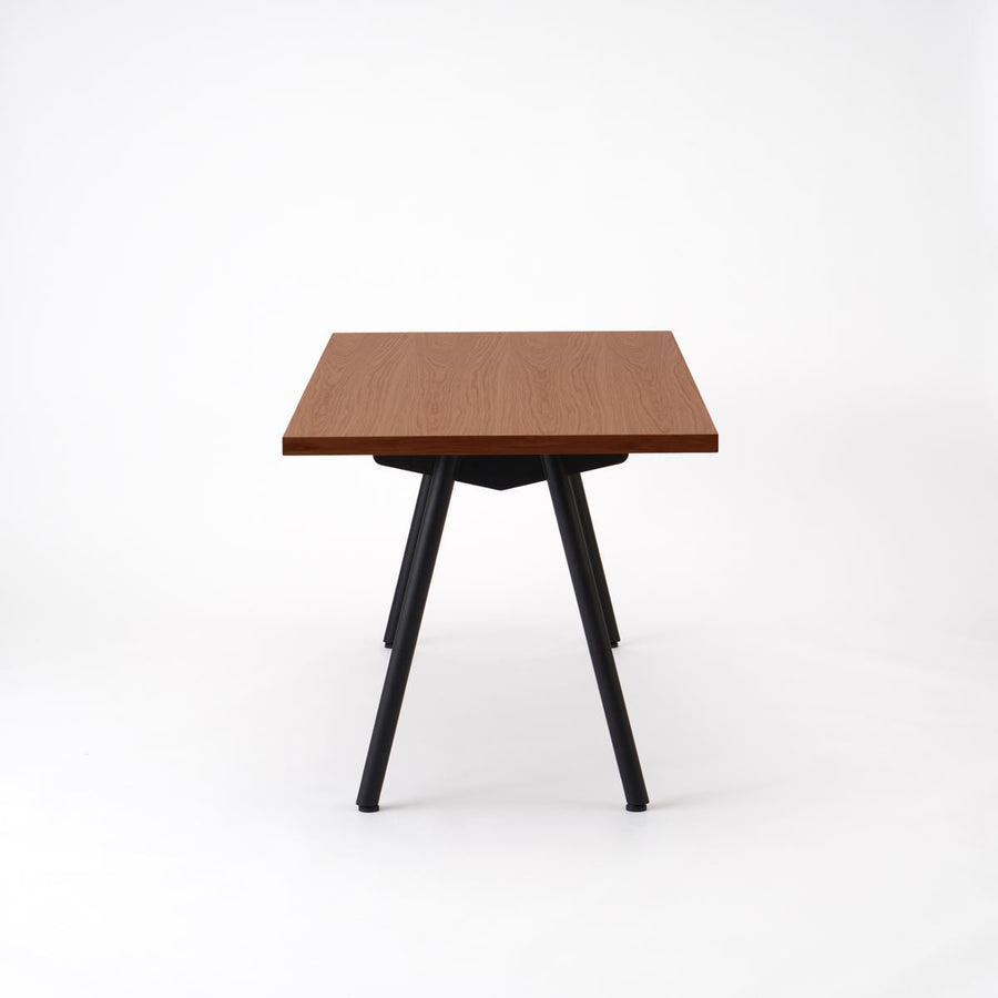 KUUM Table W1600×D800 オーク突板ブラウン 鉄脚 V