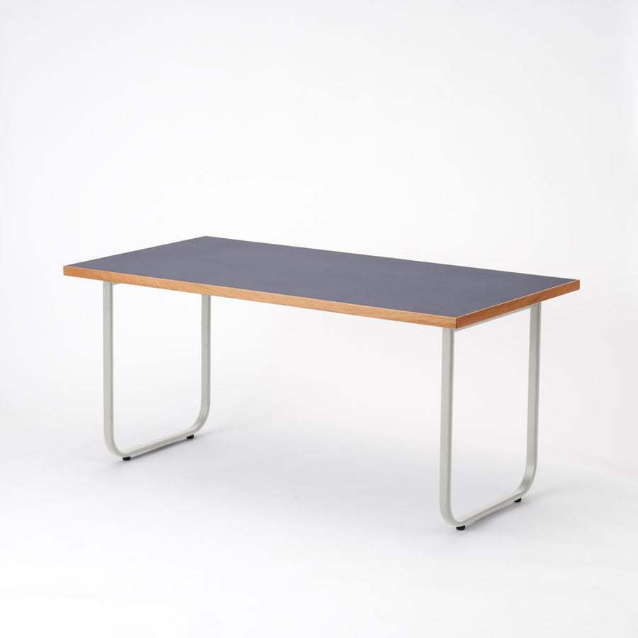 KUUM Table W1600×D800 メラミンネイビー 鉄脚オーバル