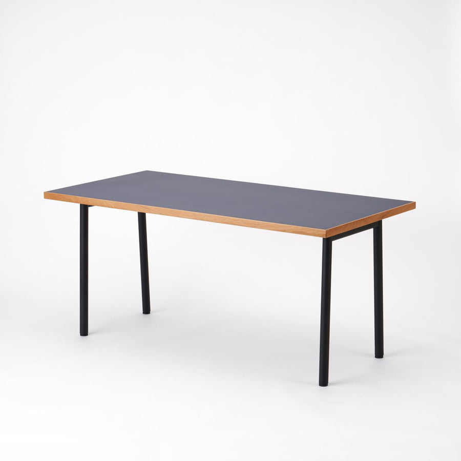 KUUM Table W1600×D800 メラミンネイビー 鉄脚 U