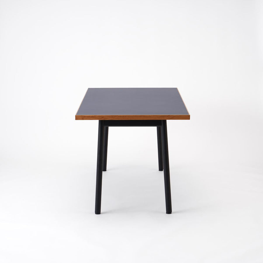 KUUM Table W1600×D800 メラミンネイビー 鉄脚 U