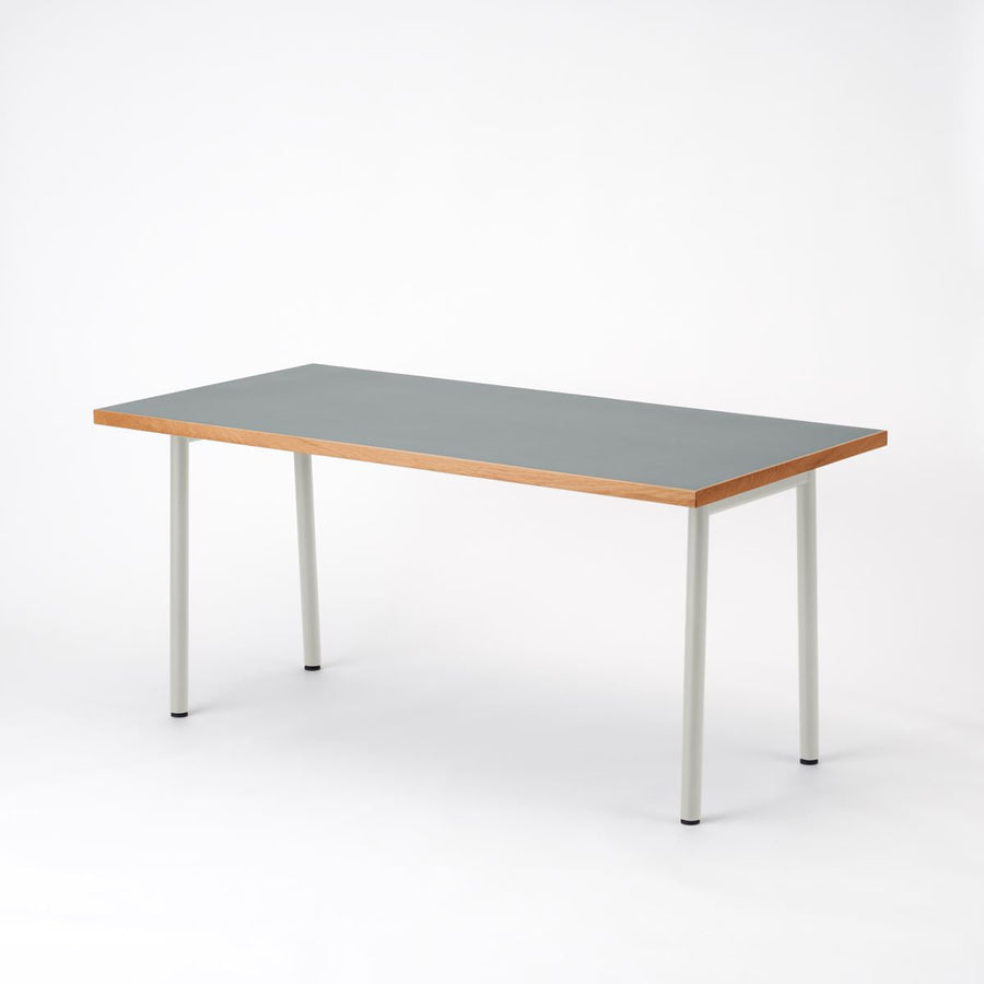 KUUM Table W1600×D800 メラミングレー 鉄脚 U