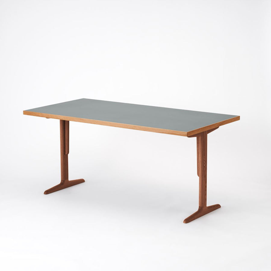 KUUM Table W1600×D800 メラミングレー 木脚 T