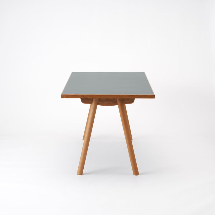 KUUM Table W1600×D800 メラミングレー 木脚 V