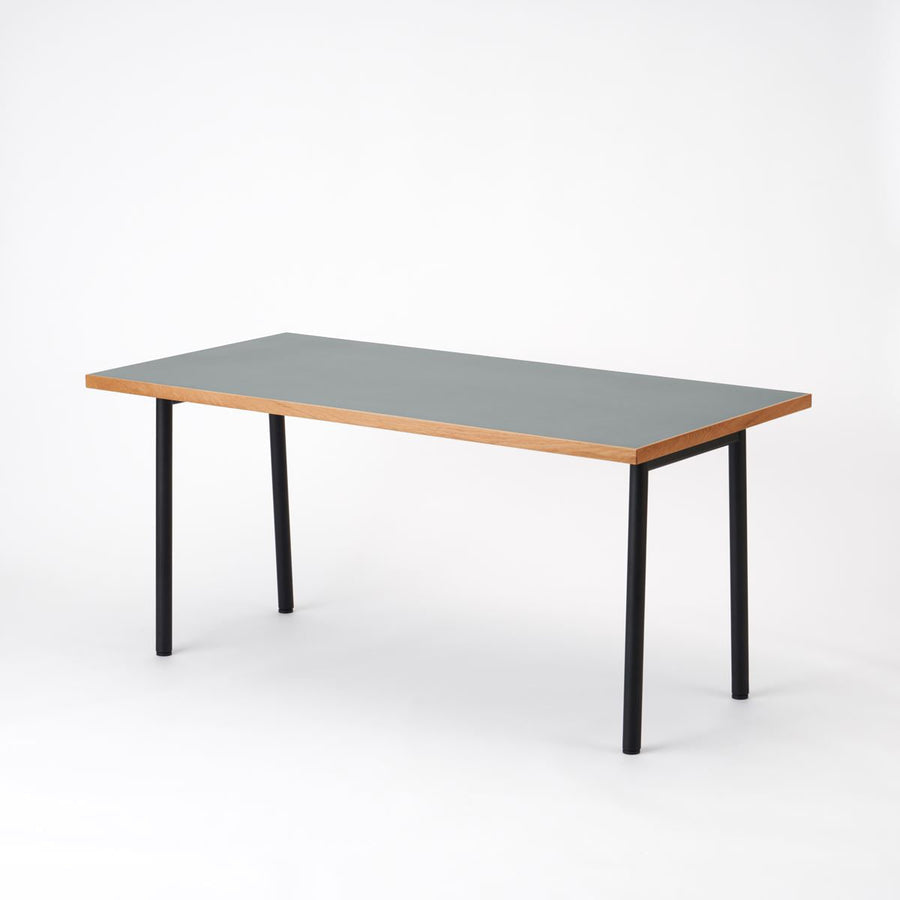 KUUM Table W1600×D800 メラミングレー 鉄脚 U