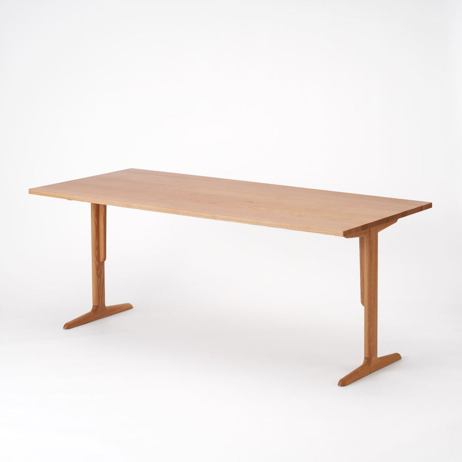 KUUM Table W1800×D800 アッシュ無垢材ナチュラル 木脚 T