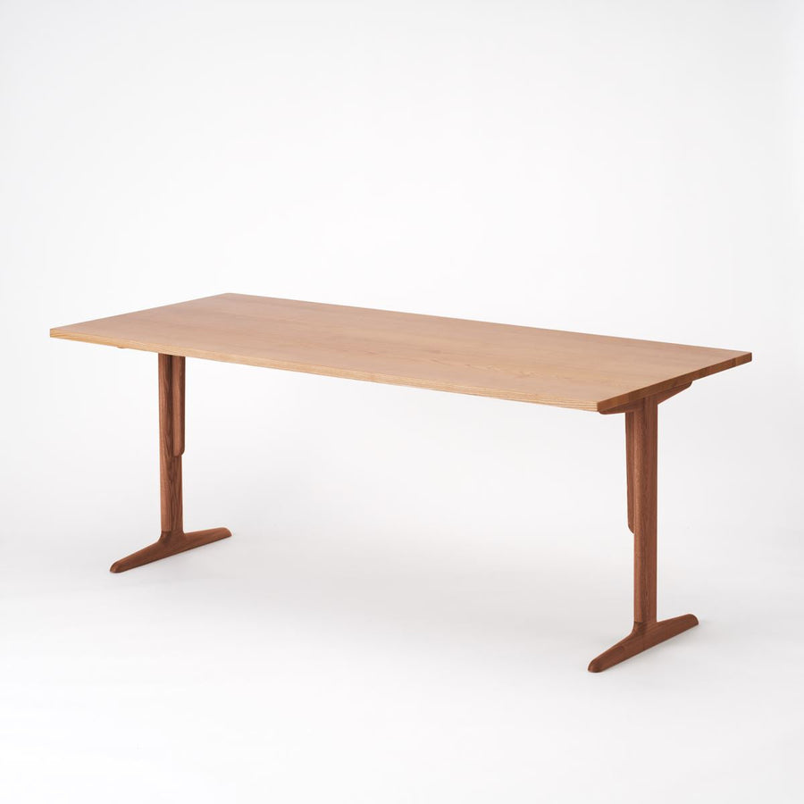KUUM Table W1800×D800 アッシュ無垢材ナチュラル 木脚 T