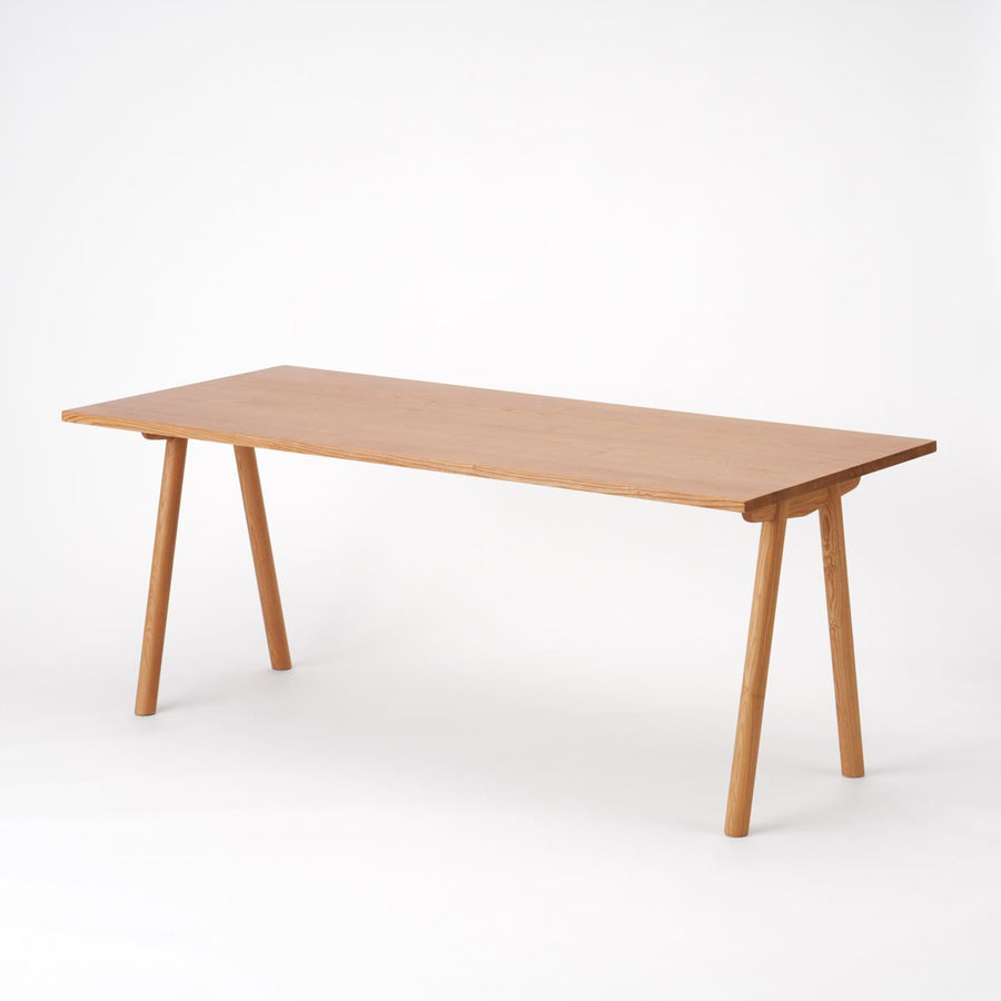 KUUM Table W1800×D800 アッシュ無垢材ナチュラル 木脚 V