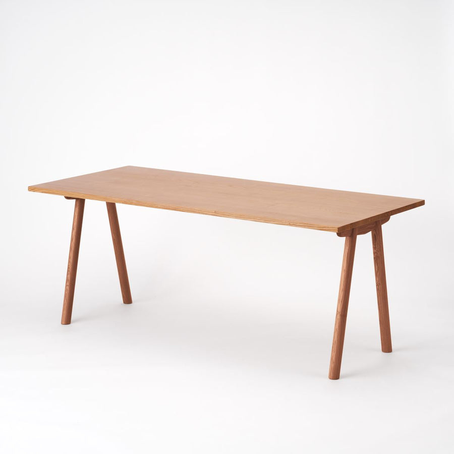 KUUM Table W1800×D800 アッシュ無垢材ナチュラル 木脚 V