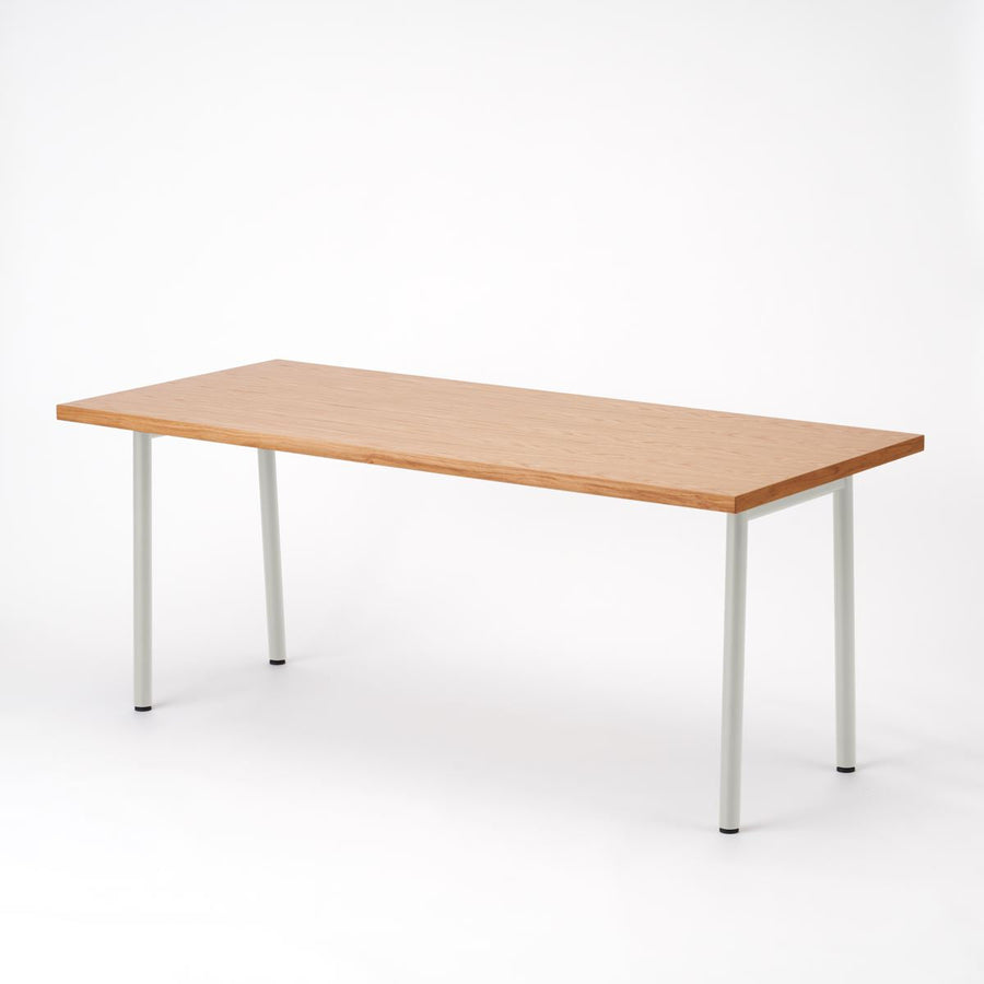 KUUM Table W1800×D800 オーク突板ナチュラル 鉄脚 U