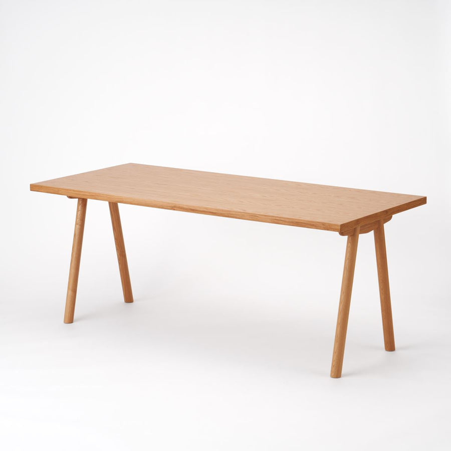 KUUM Table W1800×D800 オーク突板ナチュラル 木脚 V