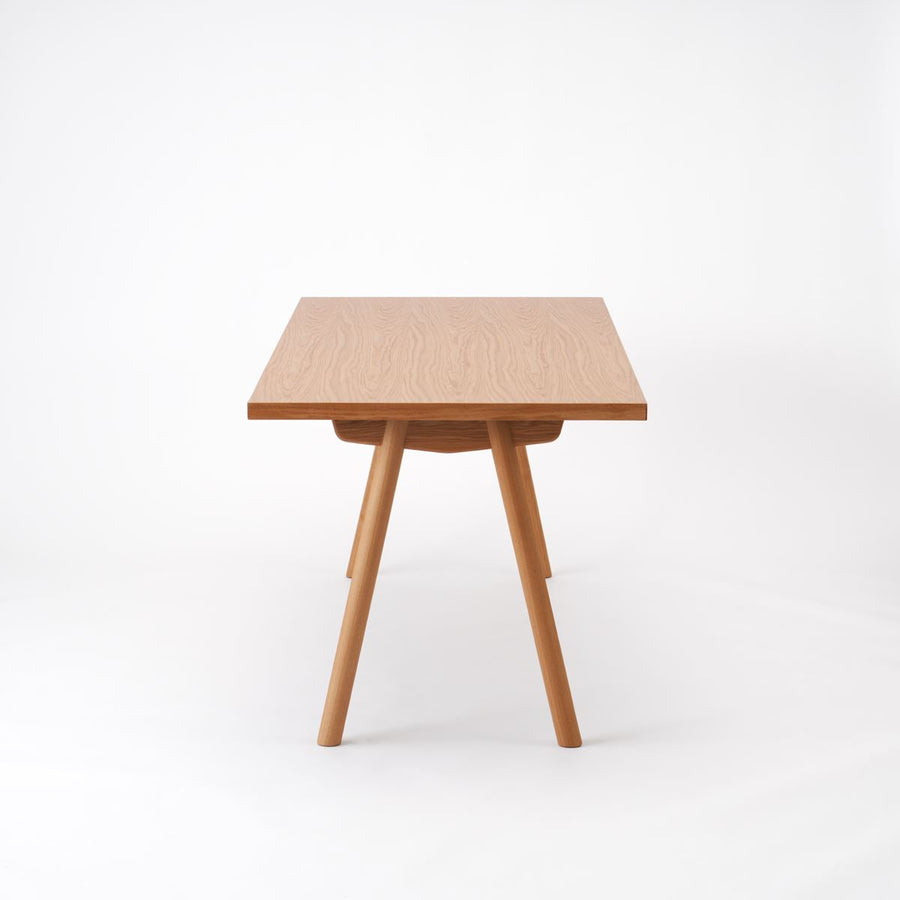 KUUM Table W1800×D800 オーク突板ナチュラル 木脚 V