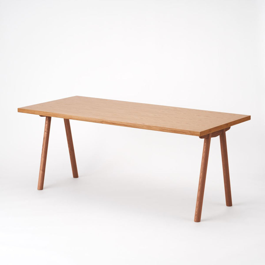 KUUM Table W1800×D800 オーク突板ナチュラル 木脚 V