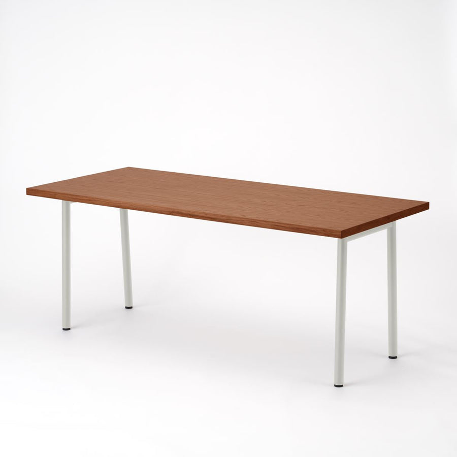 KUUM Table W1800×D800 オーク突板ブラウン 鉄脚 U