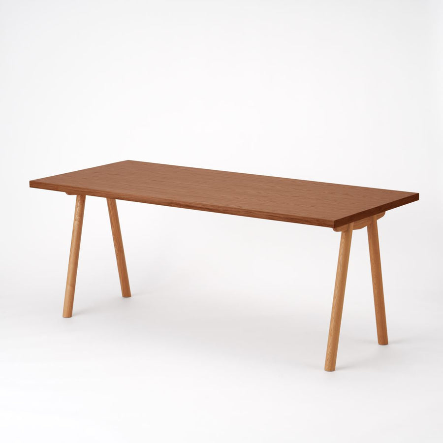 KUUM Table W1800×D800 オーク突板ブラウン 木脚 V