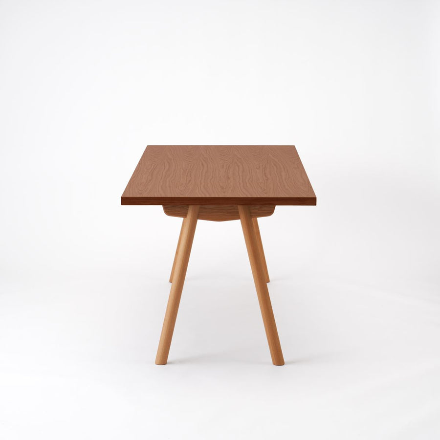 KUUM Table W1800×D800 オーク突板ブラウン 木脚 V