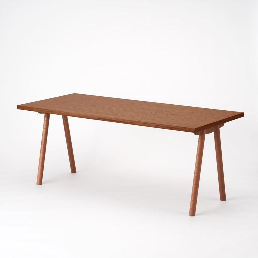 KUUM Table W1800×D800 オーク突板ブラウン 木脚 V