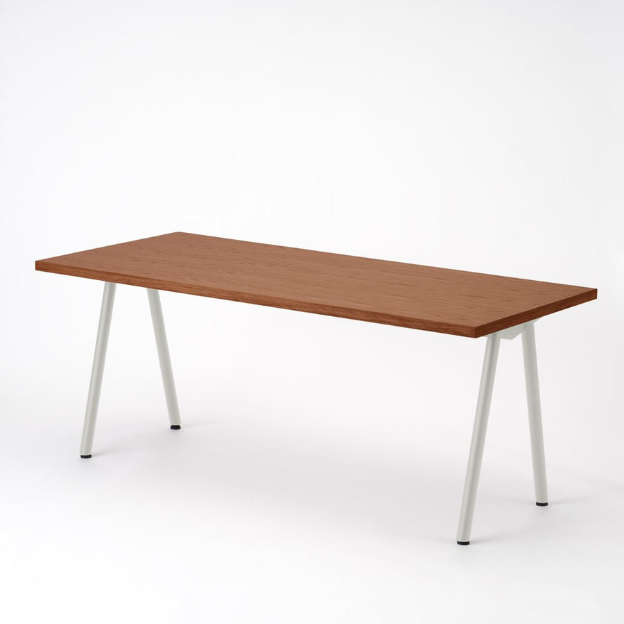KUUM Table W1800×D800 オーク突板ブラウン 鉄脚 V